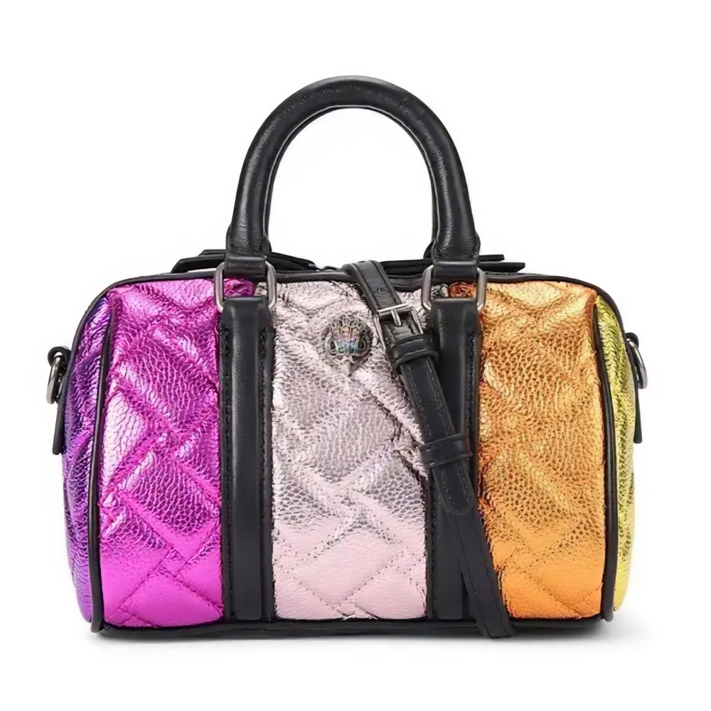 Kurt Geiger Small Metallic Boston Quilted Crossbody Bag
